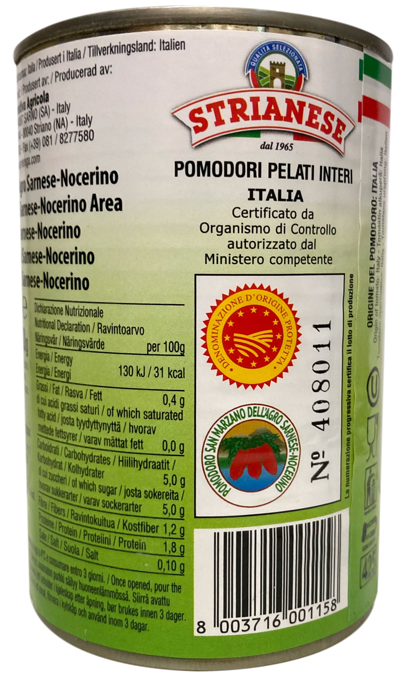 Strianese - Pomodoro San Marzano - 400g