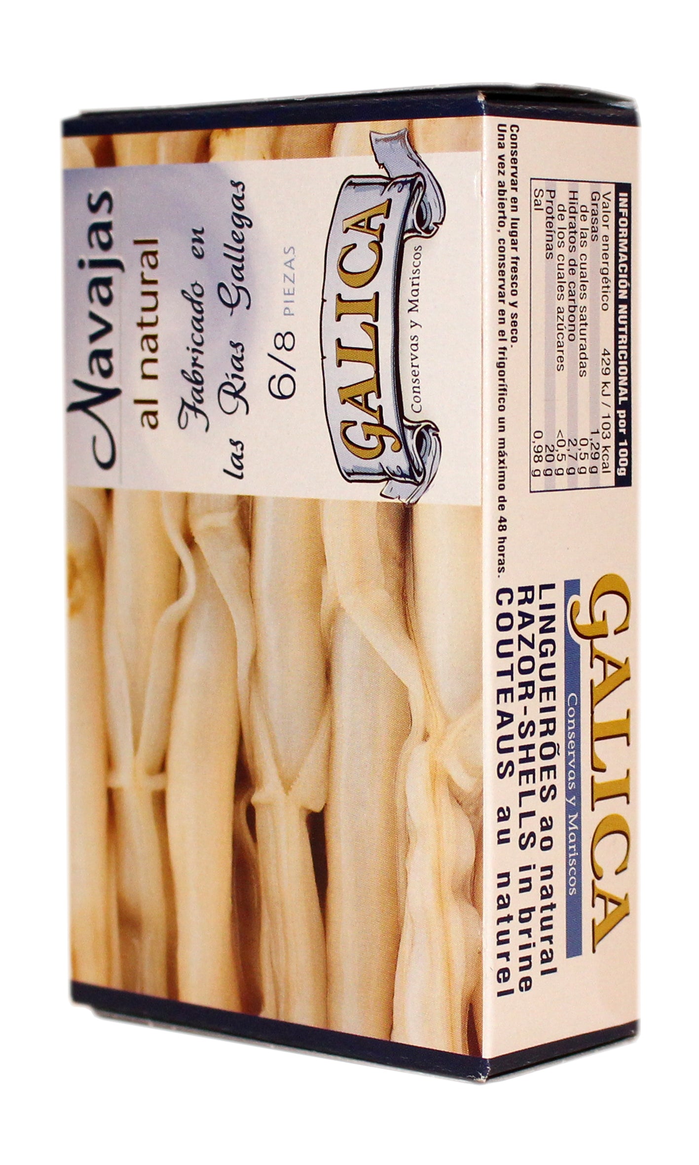 Galicia - Razor Clams - 6/8 pieces - 112g