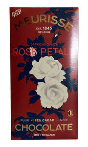 Meurisse - Dark Chocolate with Rose Petals 100g