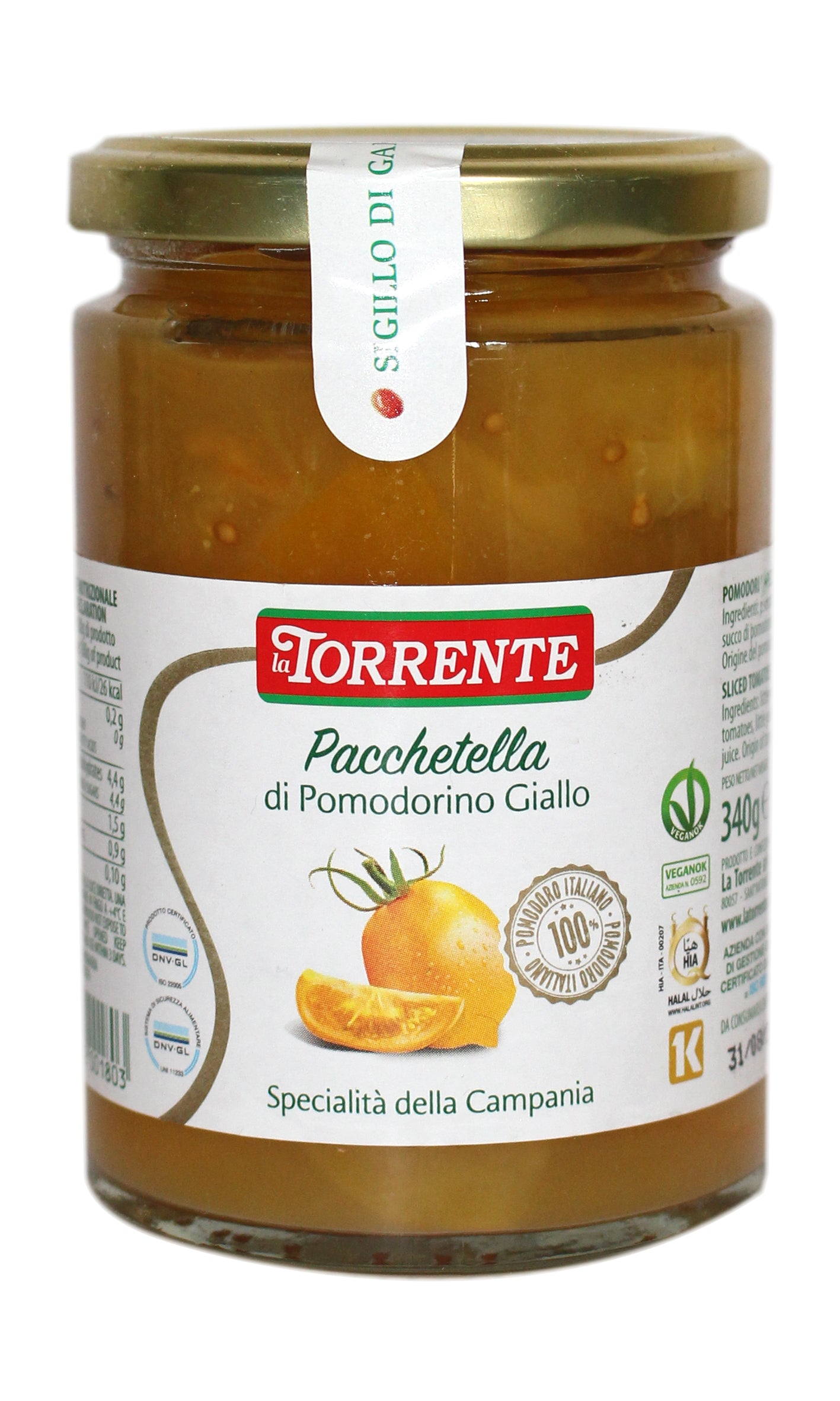 La Torrente: Filetti Pomodori Gialli - 340g